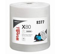 WypAll Paños de Limpieza en rollo 8377, blanco, Trapos de Limpieza, 455 | Paños WypAll X80 reutilizables, Paños en rollo, para limpieza industrial, 31 x 31.5 cm, 455 Paños