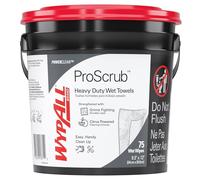 WYPALL Waterless Hand Wipes, Cloth, 10 1/2 x 12 1/4, 75/Bucket, 6 Buckets/Carton