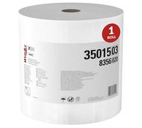 WypAll X50 General Clean Paños 8356 - Paños de limpieza reutilizables - 1 rollo de tamaño Jumbo x 1100 paños de limpieza industriales blancos