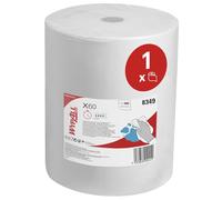WypAll X60 General Clean paños de limpieza multifunción 8349 - Paños absorbentes reutilizables - 1 rollo notable x 650 paños de limpieza industriales blancos