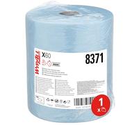 WypAll X60 General Clean paños en rollo notable 8371 - Paños de limpieza azules - 1 rollo notable azul x 500 paños de limpieza azules de 1 capa