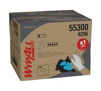 WypAll® X70 Paños de limpieza 8296, 1 BRAG™ Box x 200 paños blancos de 1 capa
