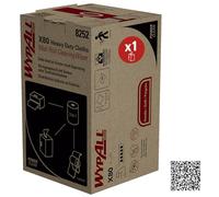 Paños para limpieza de dificultad media WypAll X80 Power Clean 8252-2 en 1 de rollo mediano - 1 rollo x 180 paños de limpieza blancos