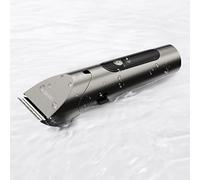 WYPDE Clipper del pelo Trimmer eléctrico profesional con LED Pantalla lavable Hombres recargables Strong Power Steel Cutter Head (Color : A)