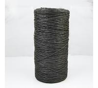 WYQXTY Cinta de Rafia, Crochet de Papel del Rollo del Hilo 460g de la Rafia Multicolor for los Sombreros Hechos a Mano del Verano(Black)