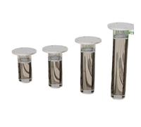 WYQXTY Patas de acrílico de Recambio para Muebles Patas acrílicas for Muebles, Paquete de 4, Montaje con Tornillos, 12-35cm(18cm)