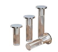 WYQXTY Patas de acrílico de Recambio para Muebles Patas for Muebles de acrílico Transparente, 8-40 cm, Paquete 4(15cm)