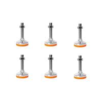 WYQXTY Pies niveladores Ajustables para Muebles, Tornillos niveladores for Patas M16-M30 Naranjas (6 Unidades)(80X16X200 mm)
