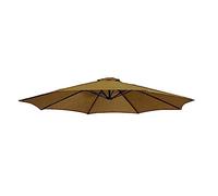 WYQXTY Toldo de repuesto para sombrilla Toldo de sombrilla de repuesto for Patio, poliéster redondo multicolor, 6-8 costillas, 9-10 pies, resistente al agua(Khaki,8Ribs-270Cm/9Ft)