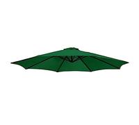WYQXTY Toldo de repuesto para sombrilla Toldo de sombrilla de repuesto for Patio, poliéster redondo multicolor, 6-8 costillas, 9-10 pies, resistente al agua(K Green,6Ribs-300Cm/10Ft)