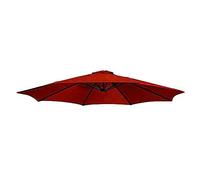 WYQXTY Toldo de repuesto para sombrilla Toldo de sombrilla de repuesto for Patio, poliéster redondo multicolor, 6-8 costillas, 9-10 pies, resistente al agua(Red,6Ribs-270Cm/9Ft)