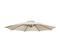 WYQXTY Toldo de repuesto para sombrilla Toldo de sombrilla de repuesto for Patio, poliéster redondo multicolor, 6-8 costillas, 9-10 pies, resistente al agua(Beige,8Ribs-300Cm/10Ft)