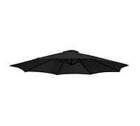 WYQXTY Toldo de repuesto para sombrilla Toldo de sombrilla de repuesto for Patio, poliéster redondo multicolor, 6-8 costillas, 9-10 pies, resistente al agua(Black,8Ribs-300Cm/10Ft)