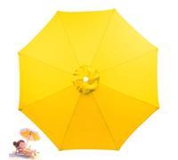 WYQXTY Toldo de repuesto para sombrilla Toldo resistente del reemplazo de agua for tamaños múltiples multicolores del paraguas del patio(Yellow,230Cm-8Ribs)