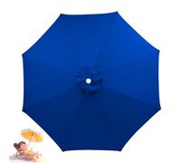 WYQXTY Toldo de repuesto para sombrilla Toldo resistente del reemplazo de agua for tamaños múltiples multicolores del paraguas del patio(Blue,300Cm-6Ribs)