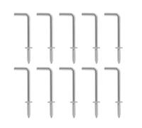 WYQXTY Tornillos con gancho en forma de L Ganchos Autorroscantes En Forma De L 4.7x1.5cm Multicolor 10/20/30uds(Silver,10PCS)