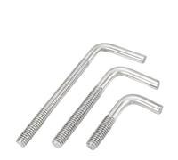 WYQXTY Tornillos con gancho en forma de L Tornillo de gancho en forma de L M4-M12 Perno de ángulo recto de acero inoxidable 304(M8x80mm(2pcs))