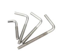 WYQXTY Tornillos con gancho en forma de L Tornillo en forma de L Perno de anclaje en ángulo recto de acero inoxidable 304 Paquete múltiple Varios tamaños(M6x40mm-4pcs)