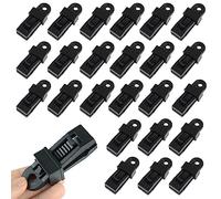 WYRGQIQN 24 Piezas Clips de Lona, Toldos Abrazaderas, Clips de Lonas de tiendas de campaña, pinzas para toldos para Toldos al Aire Libre, Camping, Senderismo