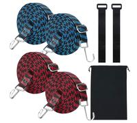 WYRGQIQN Conjunto de Cinchas de Amarre y Pulpos Elásticos - Kit Multifuncional para Transporte y Toldos con Tensores y Cuerdas Elásticas