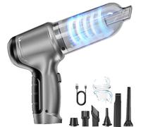 WYRIAZA Aspirador Coche, Aspirador de Mano Potente Sin Cable Portatil USB Aspirador de Mano Coche Pequeño Bateria Carro, Diseñada para Rincones Pequeños en Coches, PC, Teclados y Más