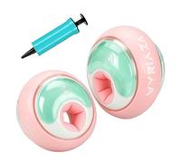 WYRIAZA Manguitos de natación para niños y bebés, redondos, color rosa, a partir de 1 año, extrapequeños, talla XS, 1, 2, 3 años, discos de 6 a 20 kg, para niñas y niños, 3 cámaras, hinchables (XS