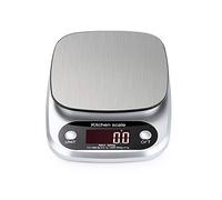 WYRMB Báscula de Cocina, báscula electrónica Digital doméstica de Acero Inoxidable para Hornear, báscula de Alimentos de Alta precisión de 5 kg y 10 kg, Adecuada para Cocina,5k