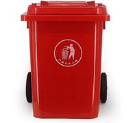 WYRMB Bote de Basura Bote de Basura con Ruedas para Hotel, Restaurante, jardín, Bote de Basura de clasificación de Varios Colores, Red-80L
