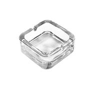 WYRMB Posacenere In Vetro Splendidamente Portacenere Portatile per Fumatori Portacenere Di Alta Qualità Portacenere Da Tavolo per Fumatori Vassoio Decorativo Quadrato Pratico,Trasparente