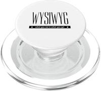 WYSIWYG Lo Que Ves es lo Que obtienes Geeks Nerd PopSockets PopGrip para MagSafe