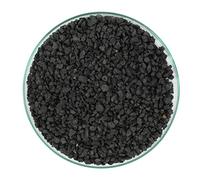WYSKONT Acuario Arena Grava 15 kg Tanque de peces Sustrato natural y decoración Fertilizante natural para el crecimiento de las plantas 100% seguro para organismos vivos Tamaño de grano negro
