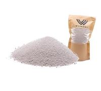 WYSKONT Arena de cuarzo para acuario 2 kg - Sustrato natural para pecera y decoración - Adecuado para biotipos de Malawi y Tanganyika - Seguro para organismos vivos - Grano blanco 0,5-0,8 mm