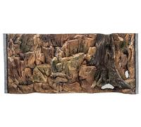 WYSKONT Fondo de Acuarios 3D Corfu - Fondo de Acuarios - Accesorios de Acuarios - Fondo - Deco Acuarios - 100x50 cm - Color marrón - Acuario Grande
