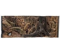 WYSKONT Fondo de Acuarios 3D Corfu - Fondo de Acuarios - Accesorios de Acuarios - Fondo - Deco acuarios - 120x50 cm - Color marrón - Acuario Grande