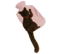 WYSRJ Botella de agua caliente de 1 litro con cubierta suave, bolsa de agua caliente para calambres bolsa de agua caliente bolsa para alivio del dolor para cuello, espalda, hombros y piernas,