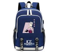 WYSTEN Yuri!!! o-n Ice Mochila para Niños y Niñas, Mochila Animados de Capacidad Grande, Libros Bolsas Multifuncional para Niños y Niñas(Blue)