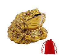 WYSUMMER Moneda de la rana de la suerte, moneda de sapo Feng Shui, dije chino para prosperidad, decoración del hogar, regalo (6 cm x 6 cm x 5 cm)