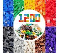 WYSWYG 1200 Piezas de Bloques clásicos - Compatibles con Placas de Lego, Set básico de Bloques, Adecuado para niños y niñas de 6 años en adelante