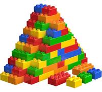 WYSWYG Gran Juego de Bloques de construcción clásicos, 50 Piezas de Piedras en 5 Colores, Compatible con Las Mejores Marcas de Bloques de construcción, Ideal para niños a Partir de 3, 4 y 5 años