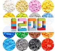 WYSWYG Juego de 1200 ladrillos de construcción clásicos para niños, bloques multicolores, compatibles con bloques de construcción de construcción, ladrillos de construcción ABS, juguete educativo para