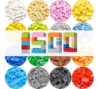 WYSWYG Juego de 1500 ladrillos de construcción clásicos para niños, bloques multicolores, compatibles con bloques de construcción, ABS, juguete educativo para niños a partir de 6 años