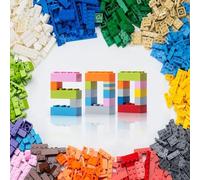 WYSWYG Juego de Bloques de construcción - Recambio de 500 Bloques básicos, compatibles, para niños y niñas a Partir de 6 años.