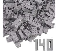 WYSWYG Set de 140 Piezas de Bloques de construcción, Apto para niños y Aficionados al Moc -Gris