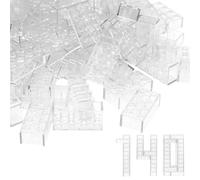 WYSWYG Set de 140 Piezas de Bloques de construcción, Apto para niños y Aficionados al Moc -Transparente