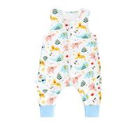 WYTbaby Saco Dormir Bebe Con Pies 0.5 Tog verano saco dormir bebe 100% Algodón para bebés y niños,70 cm/6-18 meses