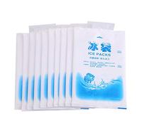 Wytino Bolsas De Hielo Seco, Paquetes de Hielo en Gel, 10 Piezas de Bolsas de Hielo Reutilizables Bolsas de enfriamiento para Alimentos Verdura Vino Cuidado del Dolor Uso Industrial(200ml)
