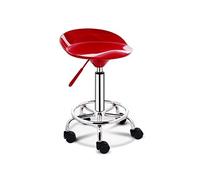WYUYIWH Taburete con ruedas, taburete redondo con ruedas, resistente, para masaje de salón, giratorio, ajustable