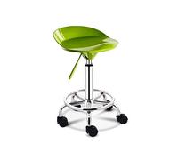 WYUYIWH Taburete con ruedas, taburete redondo con ruedas, resistente, para masaje de salón, giratorio, ajustable