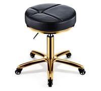 WYUYIWH Taburete rodante redondo para oficina, silla de escritorio, taburete con ruedas, taburete de peluquería con ruedas, taburete giratorio de altura ajustable para salón, fábrica, salón, bar