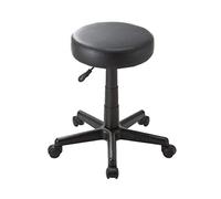 WYUYIWH Taburete sobre ruedas, silla rodante redonda, taburete hidráulico con elevación de gas, taburete giratorio redondo ajustable, taburete de trabajo Hello